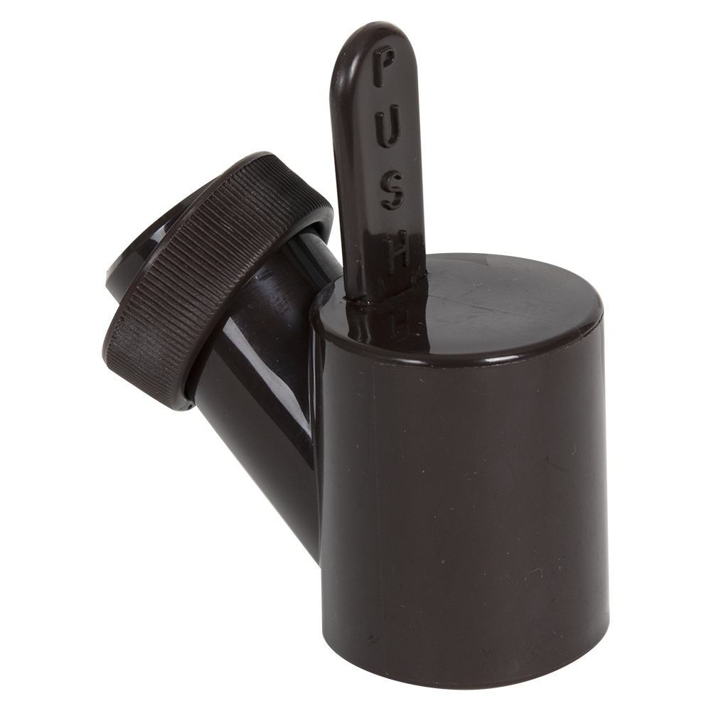 38mm 850 No-Drip® Dark Brown Polypropylene Condiment Dispenser